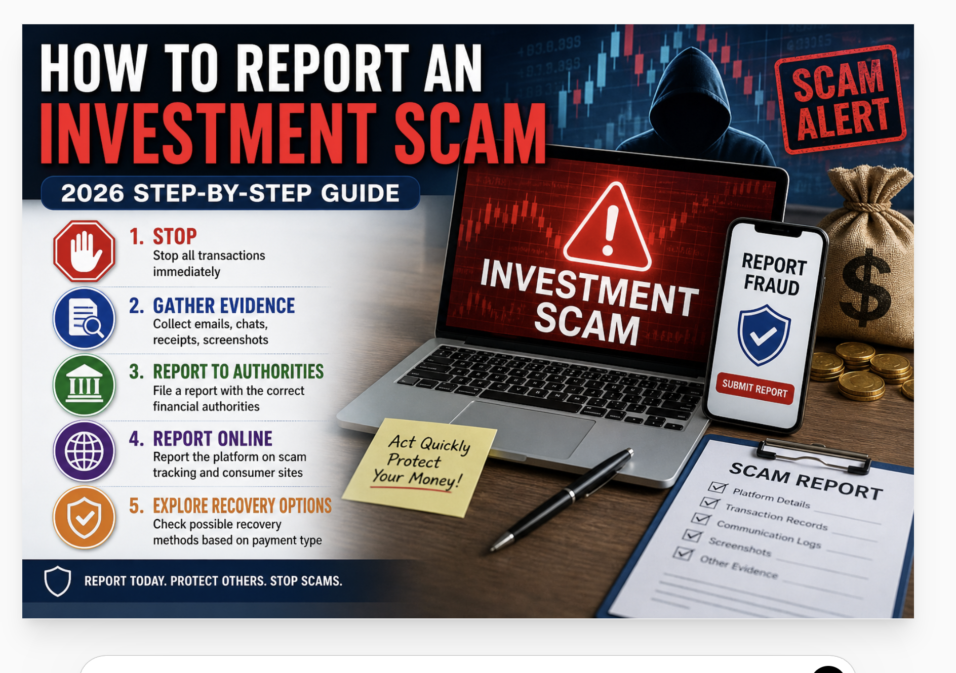 how to report an investment scam