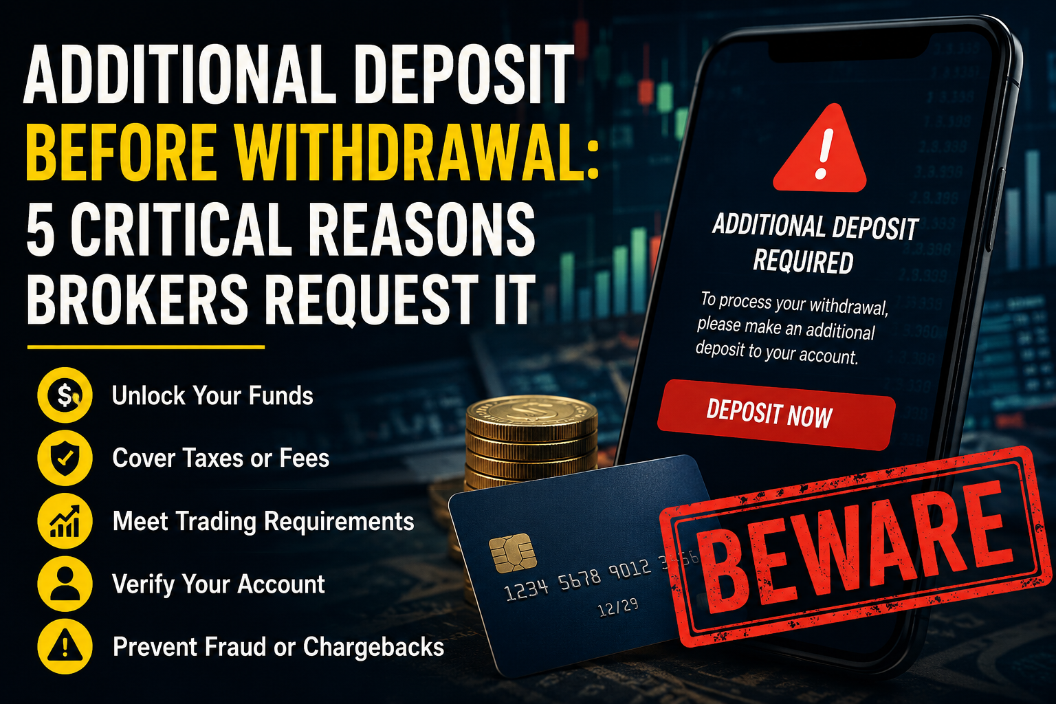 Additional Deposit Before Withdrawal