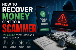 how to recover money sent to a scammer