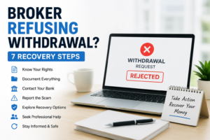 broker refusing withdrawal