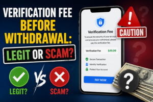 Verification Fee Before Withdrawal